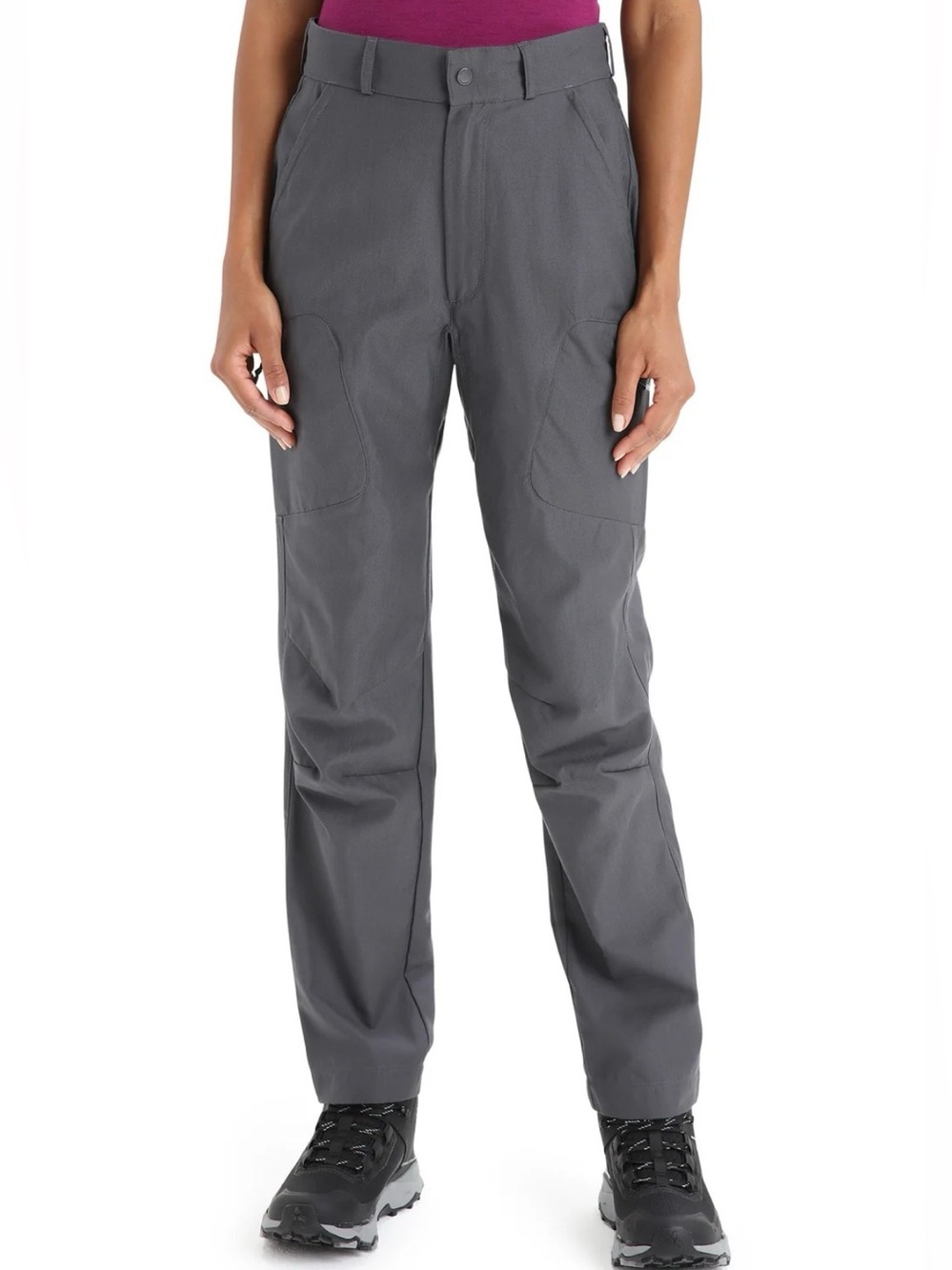 Icebreaker Women's Merino Hike Pants, Monsoon Gray, Size 26